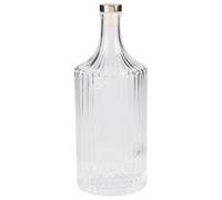Glass Decanter Bottle with Stopper 1L Whiskey Decanter Wine Carafe Large Thick Glass for Red Wine Bourbon Brandy Liquor Water Beverage, Clear