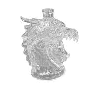 Glass Decanter - Dragon Whiskey Bottle, Collectible Liquor Container, Rare Animal Shaped Design, Interactive Premium Sturdy Glass, Top Home Bar Accessory, Men Collector Father's Day Use