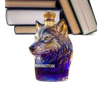 Glass Decanter Set - Decorative Alcohol Dispenser, Dog Liquor Vessel | Premium Canine Novelty Serving Collection, Sculpted Crystal Canine Beverage Presentation Showcase Centerpiece with