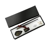 Glass Dip Pen Set with Bottle Inks Replaceable Tip Metal Holder Beginner Set for Art Writing Drawing Glass