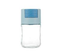 Glass Dispenser - Airtight Quantitative Seasoning Jar, Transparent Kitchen Condiment Holder, Portable Powder Shaker Container, Precise Sprinkle Accessory | Convenient Seasoning Shaker