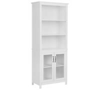 Glass Display Cabinet LUSBY 75 cm White