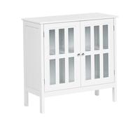 Glass Display Cabinet MIRAM Wood 80 cm White