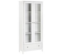 Glass Display Cabinet NORNALUP 80 cm White