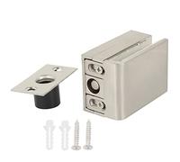 Glass Door Bolt Lock Latch Rotary Knob Durable Brass Zinc Alloy Anti Bathroom Shower Toilet Accessory Easy Install Modern Design for 8 12mm Thickness Glass Door