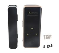 Glass Door Fingerprint Lock with Password and Card Access, Keyless Entry for Home and Office - Multi - Unlock Methods, Secure Double Hook Design, Attendance Function