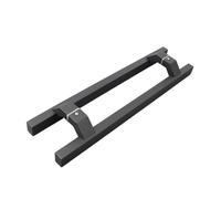 Glass Door Handles,H Shape Door Pull Grab/Rod,Stainless Steel Bar to Bar Door Handle for Shower Rooms Shopping Malls Offices Swing Door Pull (Color : Black, Size : Pitch-1200mm)