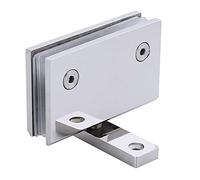 Glass Door Hinge,Bathroom Clamp,Pivot Hinges,Heavy Duty 360 Degree Glass Door Cabinet Display Cabinet Clip Frameless Pivot Glass Shower Door Hinge Replacement Parts, 304 Stainless Steel Polished Chrom