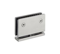 Glass Door Hinge Clamp, 1pcs,Bathrooms Stainless Steel 304 Wall Mount Hinge Shower 5mm Thick Rotating Shaft Screws