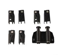 Glass Door Hinge Featuring Stainless Steel Construction and Double Head Magnetic Catch Designed for 5 8mm Glass Thickness with Quick Clamp Installation ()