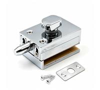 Glass Door Lock, Glass Door Latch Replacement, Glass Shower Door Latch, Glass Door Locks No Drilling for 8-12mm Glass Door