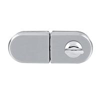 Glass Door Lock, Stainless Steel Glass Cabinet Lock with Solid Round Lock Tongue Design for 10-12mm Thickness Frameless Glass Door and Tempered Glass Door