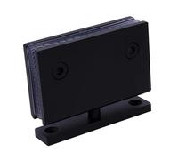 Glass Door Pivot Hinge 360 Degree Rotation Die-Casting Shower Display Cabinet Upper and Lower Replacement(Matte Black)