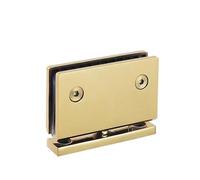 Glass Door Pivot Hinge 360 Degree Rotation SS304 Die-Casting Shower Display Cabinet Upper and Lower(Titanium Gold)