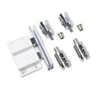 Glass Door Pivots Hinges with Double Swinging Motion Top & Bottom Mount Brass Double Top & Bottom Set