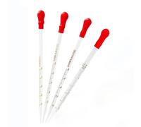 glass dropper,lab droppers, 5 pcs Glass Graduated Pipette Dropper Dispensing 0.5-3ml(0.5ml)
