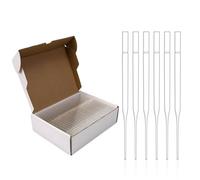 Glass Dropper Pipettes Pasteur Glass Pipette, Borosilicate Glass Drip Pipettes, Ungraded Liquid Transfer Pipettes for Laboratory Chemistry 7 x 150 mm. 250pcs/pk