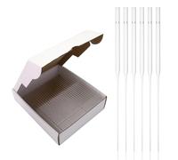 Glass Dropper Pipettes Pasteur Glass Pipette, Borosilicate Glass Drip Pipettes, Ungraded Liquid Transfer Pipettes for Laboratory Chemistry 7 x 230 mm. 250pcs/pk