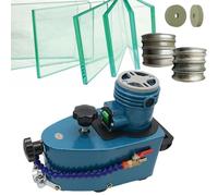 Glass Edge Polishing Machine, 800W Electric Grinder for Plexiglass, Acrylic, Marble, Ceramic, 8000r/Min Straight Round Bevel Edge Polisher, Compact Design