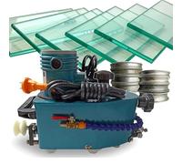 Glass Edging Machine, Portable Electric Glass Grinder, DIY Corner Polisher for Flat & Curve Edges