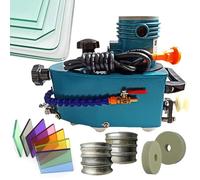 Glass Edging Machine with Diamond and Polishing Wheels for Plane, Curve, and Rounded Corner Edges