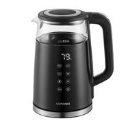 Glass Electric Kettle 1.7L Temperature Control Keep Warm Function LCD Display UK