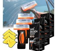 Glass Emulsion Cleaner, 2026 New Hand-Held Car Window Oil Film Remover, Easy-to-Use Car Glass Cleaner for Cars Windows, Mirrors & Glass Surfaces, Improves Visibility & Safe Driving (3Pcs)