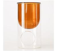 Glass Essential Oil and Wax Melt Burner, Aromatherapy Aroma Oil Burner, Candle Essential Oil Diffuser Lamp, Tea Light Candle Holder, Fragrance Oil Warmer for Home Bedroom Decor Accessories, Amber