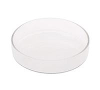 Glass Feeder Dish 3.9 3.5 3.2 2.6 2.4 Inch Wide Round Food Bowl for Corduran Bottom Live Fish