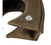 Glass Fiber Turbo Blanket Heat Shield for T3/T4 Turbochargers - 1000 20-30mm Thick, Stainless Steel Hooks, Reduces Turbo Lag & Under-