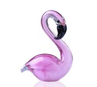 Glass Figurine, Hand Blown Glass Flamingo, Souvenir, Handmade Art Decor, Pink Flamingo