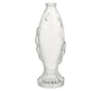 Glass Fish Bottle, Fish Water Jug Clear Shaped Container for Home Table Decoration Flowers and Plants for Flowers, Wedding Party Table Decoration 26 X 10 X 7cm