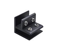 Glass Fixing Clip L/T/Cross Type Glass Corner Clamp Aluminum Alloy Frame-Less Fixed Bracket Connector Clip Bathroom Hardware Accessory Wall Tile Mounting Hardware Fastener