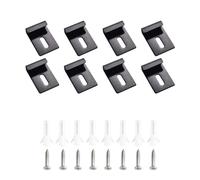 Glass Fixing Set Skidproof Glass Mounting Set Mounting Solution Square Clamps for Various Thicknesses Solution Square Clamps Simple Install Hardware for Bathroom &