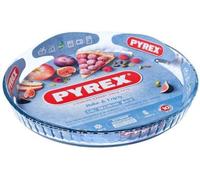 Glass Flan Dish Quiche Flan Dish 25cm Bake & Enjoy Transparent Pyrex Oven-Safe