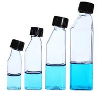 Glass Flask for Laboratory, 25ml 50ml 80ml 100ml 150ml 200ml 250ml Cell Culture Flask Tilted With Screw Cap Sample Bottle(50ml)