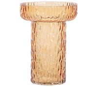 Beliani Flower Vase Platania Glass 20 Cm Orange