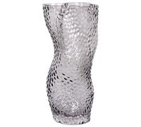 Beliani Flower Vase DYTIKO Glass 31 cm Grey, Grey