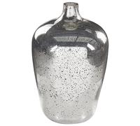 Flower Vase KACHORI Glass 40 cm Silver
