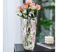 Glass Flower Vase, Modern Minimalist Vase, Nordic Glass, Floral Handmade Flower Arrangement Decoration, Hydroponic Ornament for Home Dining Table, Gift for Wedding, Housewarming Party