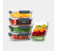 VonShef Glass Food Storage Containers 5pc