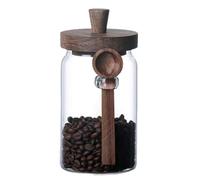 Glass Food Storage Containers - Airtight Canister, Elegant Jar, Wide Mouth Holder | Durable Transparent Kitchen Organizer Good Sealing Solution for Coffee Pepper Sugar Spices Snacks Dry Goods Pantry