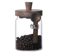 Glass Food Storage Containers - Wide Mouth Jar, Elegant Canister, Airtight Holder | Durable Transparent Kitchen Organizer Good Sealing Solution for Coffee Pepper Sugar Spices Snacks Dry Goods Pantry