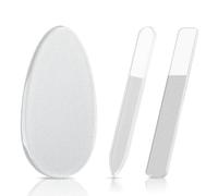 Glass Foot File 3PCS, Nano Micro-Abrasive Particles Foot File Callus Remover Feet Care Pedicure Manicure Tool for Natural Nails Removing Calluses, Dead Skin, Wet, Drym Coarse and Cracked