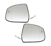 Glass for Car Mirrors Auto Accessories For Focus MK2 MK3 For Mondeo MK4 Door Wing Heating The Car Side Mirror Glass Blind Spot Warning Rearview Mirror Glass(Pair(L R))