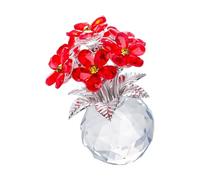 Glass Forget My Not Flower Artistic House Accent Blue Grape Glass Arrangement Statue for Elegant Interior Designs Gift Blossomy Decoration