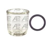 Glass Fuel Sediment Bowl & Rubber Seal Kit Replacement for Ferguson TE20 TEA20 TED20 Tractor