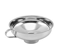 Glass Funnel Stainless Steel Canning Funnel Wide Mouth Wide Mouth Jar with Handle for and Regular Jars Food Grade Metal Jam for Bottles (B, One Size)