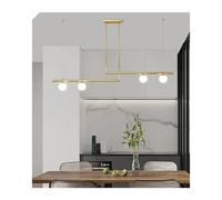 Glass Globe Chandelier Modern Linear Ceiling Hanging Lights Fixtures Compatible with Living Room, Dining Room Kitchen Island,Simple and Beautiful