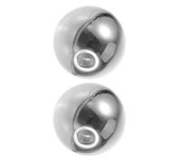 Glass Globe Lamp Shade Replacement 2pcs for G9 Pendant Lights | Electroplated Smoky Grey Finish, Modern Decorative Accent, Easy Clean Surface, Bedroom and Kitchen Island Use